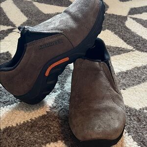 Merrell Boys 12 Brown Slip-On Loafers